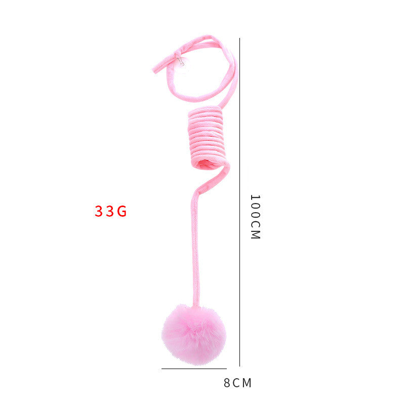 Cat Toy  Spring Ball Interactive Toys self hold