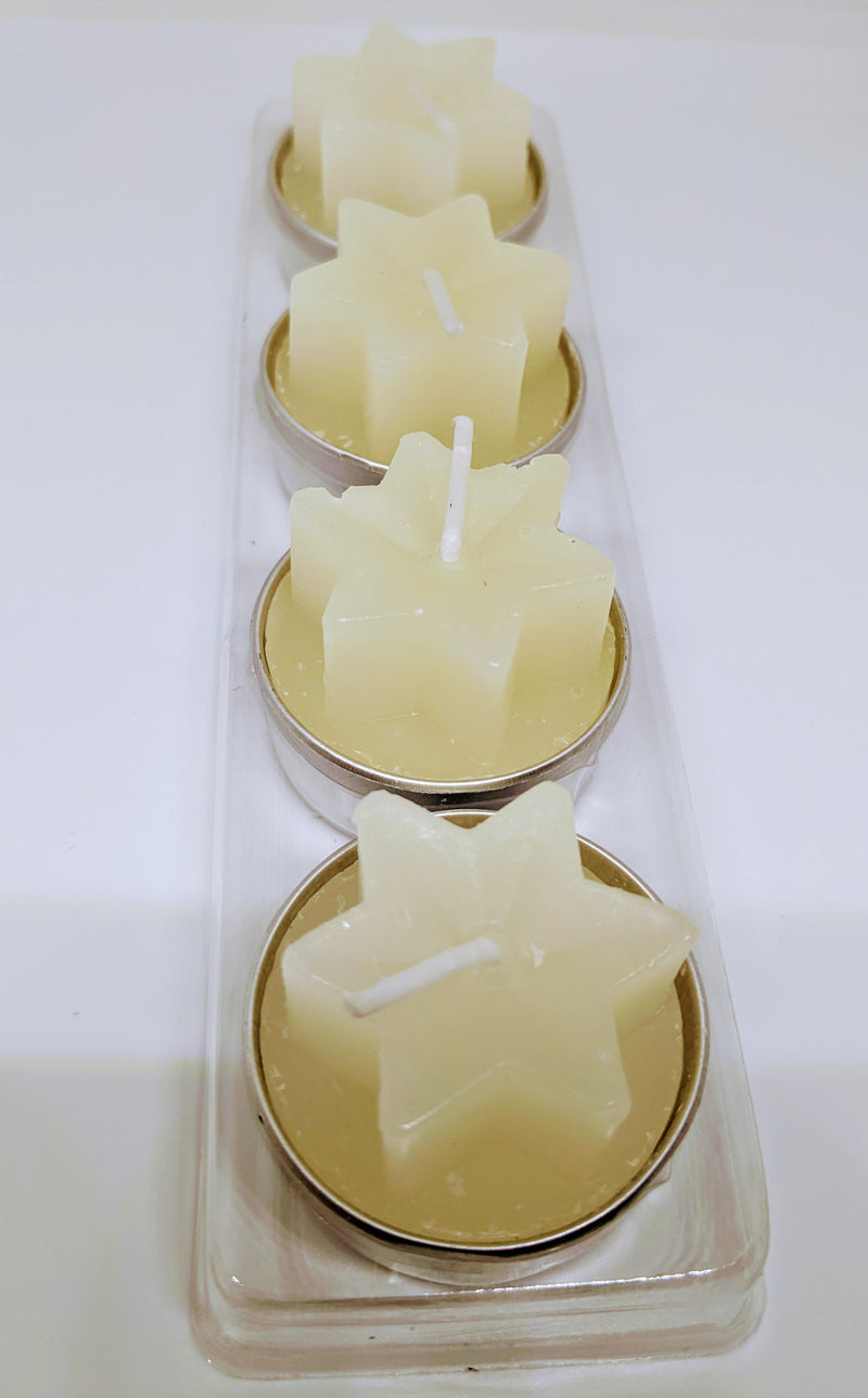 Sets of 4 heart,star and butterfly tealight candles 16 candles in total