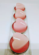 Sets of 4 heart,star and butterfly tealight candles 16 candles in total