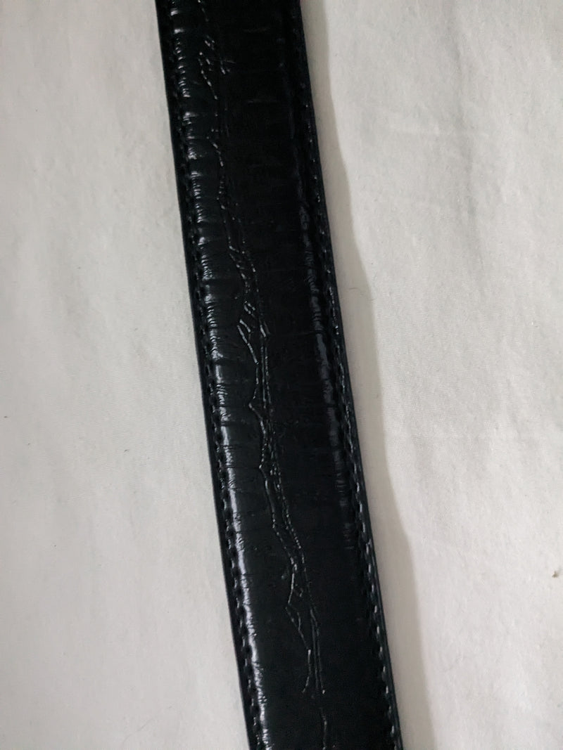 Mens Black Leather belt and wallet gift set