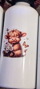 Cute animals metal flask with belt clip for cycling, gym, kids, outings