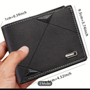 Mens Black 100cm Leather belt and wallet gift set