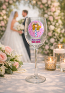 Gorgeous Groom Beer and Beautiful Bride wine glass set