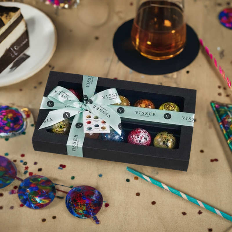 10 Alcoholic Picasso Chocolates in Deluxe Gift Box