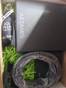 Mens Black 100cm Leather belt and wallet gift set