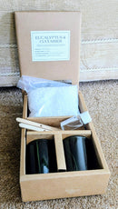 Eucalyptus and cucumber DIY candle gift set