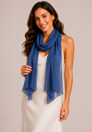 Premium Lightweight Scarves & Stoles — Chiffon, Cotton & Lycra, Gift for Her