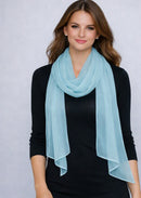 Premium Lightweight Scarves & Stoles — Chiffon, Cotton & Lycra, Gift for Her