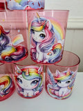 3 set Unicorn or Monsters kids party BBQ Picnic plastic cups