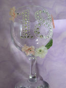 18th Birthday presentation glass
