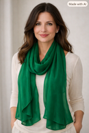 Premium Lightweight Scarves & Stoles — Chiffon, Cotton & Lycra, Gift for Her