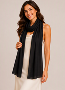 Premium Lightweight Scarves & Stoles — Chiffon, Cotton & Lycra, Gift for Her