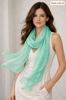 Premium Lightweight Scarves & Stoles — Chiffon, Cotton & Lycra, Gift for Her