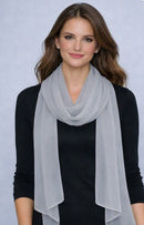 Premium Lightweight Scarves & Stoles — Chiffon, Cotton & Lycra, Gift for Her
