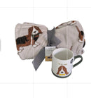 Basset hound mug and snug blanket set