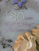 China Anniversary wall plate 3d 30th years