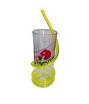 Mr Happy twisty straw tumblers
