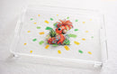 Decorative Acrylic Serving Tray with Handles — 40cm, BBQ, Picnic & Home Entertaining