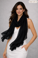 Premium Lightweight Scarves & Stoles — Chiffon, Cotton & Lycra, Gift for Her