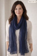Premium Lightweight Scarves & Stoles — Chiffon, Cotton & Lycra, Gift for Her