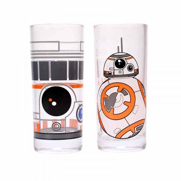 Star Wars Set of 2 Glasses (BB-8) - Bundled Gifts