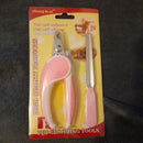 Pet grooming nail kit. Cutters and file set