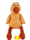 Corded dog puppy chew toys, active play fetch squeaker soft plush-1