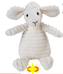 Corded dog puppy chew toys, active play fetch squeaker soft plush-4
