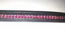 Pink diamante Horse brow band pre oiled English leather