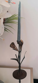 Canna Lily metal candle holder-0