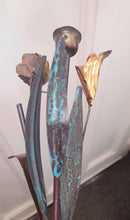 Canna Lily metal candle holder-2