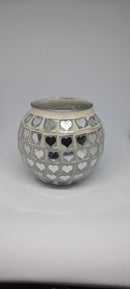 Tealight holder mirror heart ❤-0