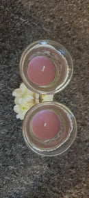 Twin candles metal love heart-1