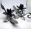 Metal art candle holders-0