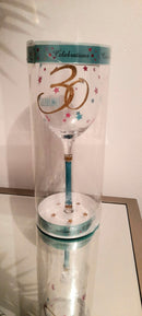 30th celebration glass-0