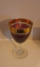 Glass table display candle holder