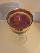 Glass table display candle holder