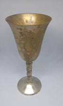 Silver plated goblet candles