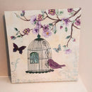 3D bird canvas painting