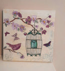 3D bird canvas painting