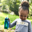 Juicy Drink Box  with a child holding it- Bundled Gifts