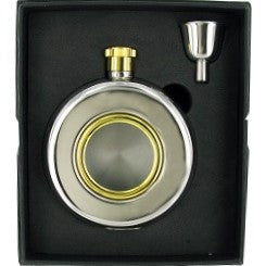 Porthole Hip Flask with Funnel in Gift Box - Bundled Gifts