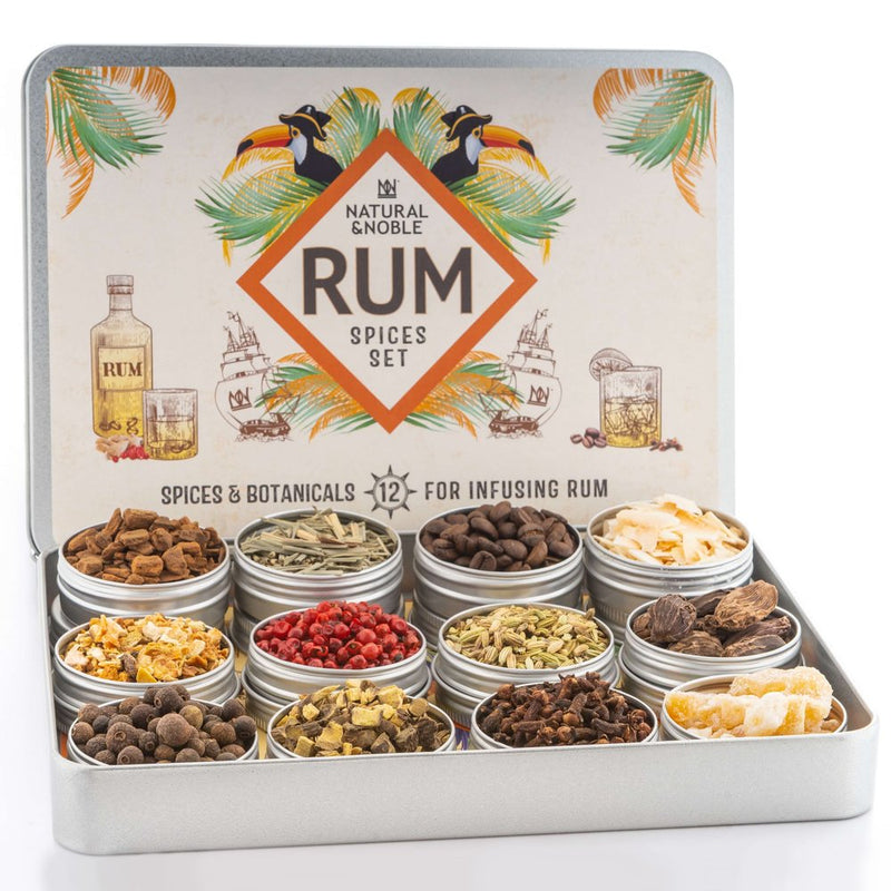 Rum Spices and Infusions Kit (Set of 12) - Bundled Gifts