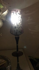 Pair of giant candle holders-0